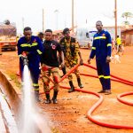 Ghana National Fire Service at the 2026 National Sanitation Day Program at Essam